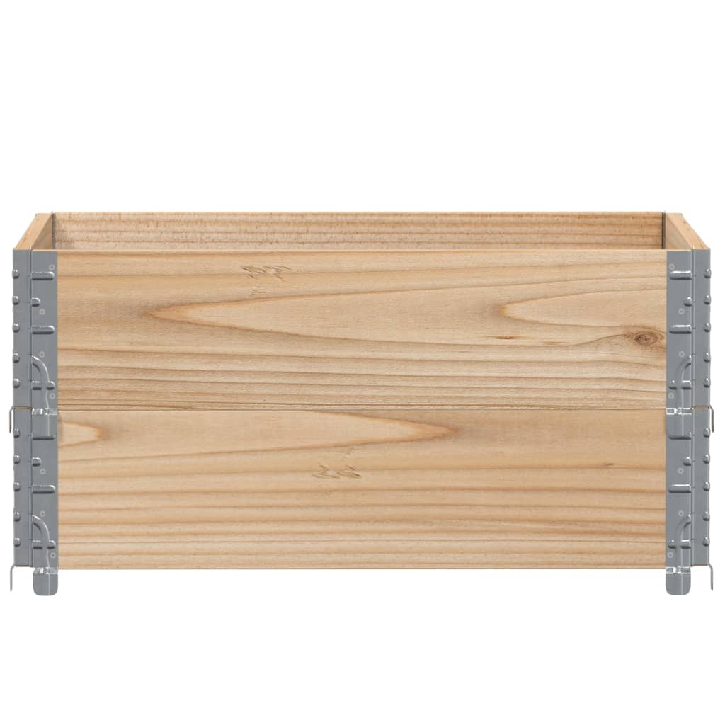 Pallet Collars 2 pcs 80x60 cm Solid Wood Pine