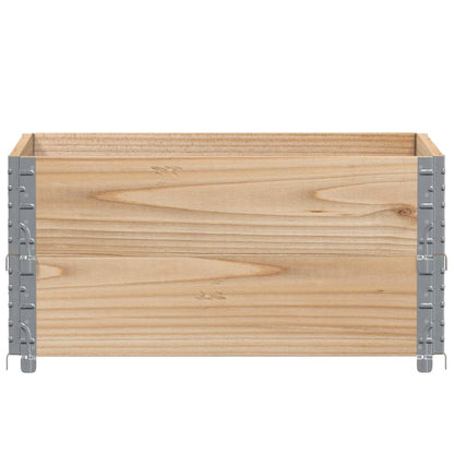Pallet Collars 2 pcs 80x60 cm Solid Wood Pine