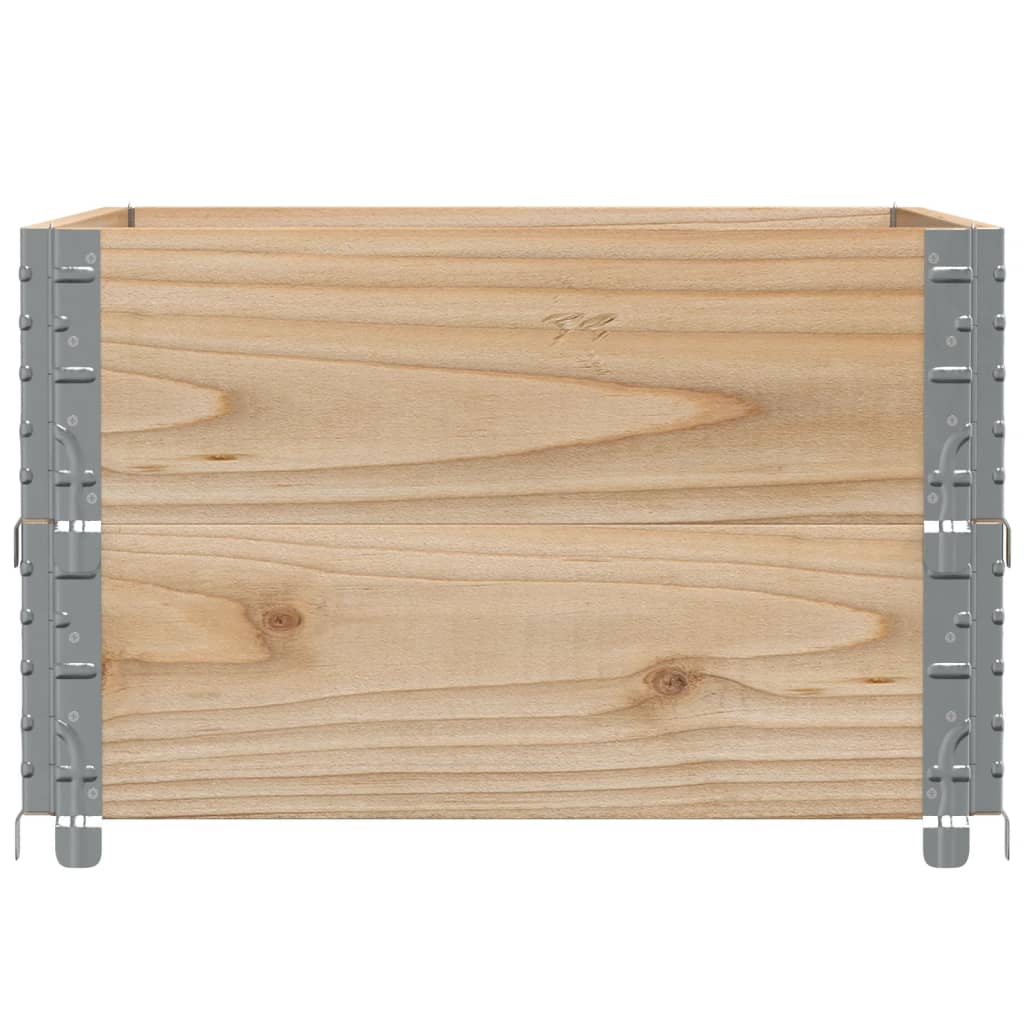 Pallet Collars 2 pcs 80x60 cm Solid Wood Pine