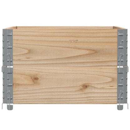 Pallet Collars 2 pcs 80x60 cm Solid Wood Pine