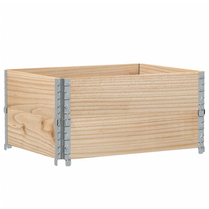 Pallet Collars 2 pcs 80x60 cm Solid Wood Pine