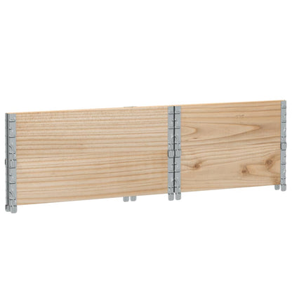 Pallet Collars 2 pcs 80x60 cm Solid Wood Pine