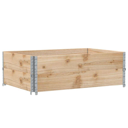 Pallet Collars 2 pcs 120x80 cm Solid Wood Pine