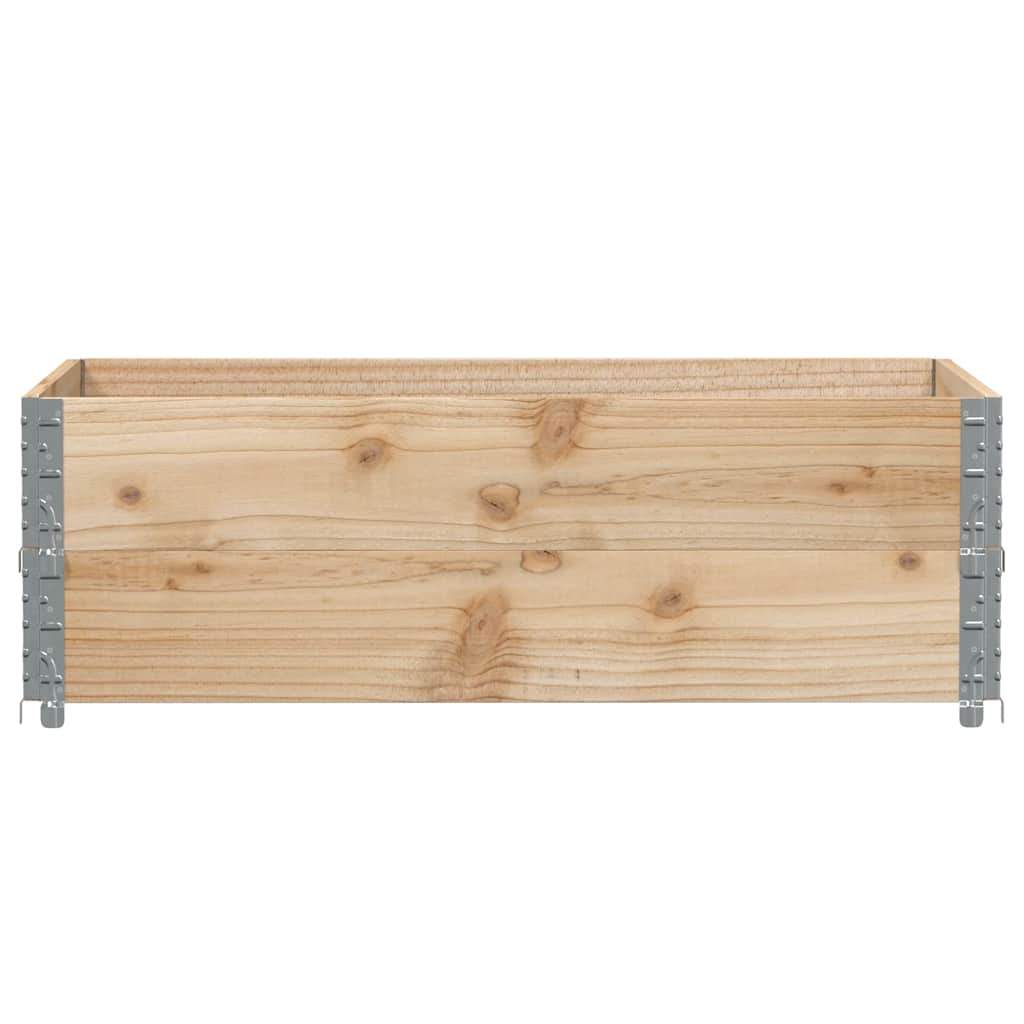 Pallet Collars 2 pcs 120x80 cm Solid Wood Pine