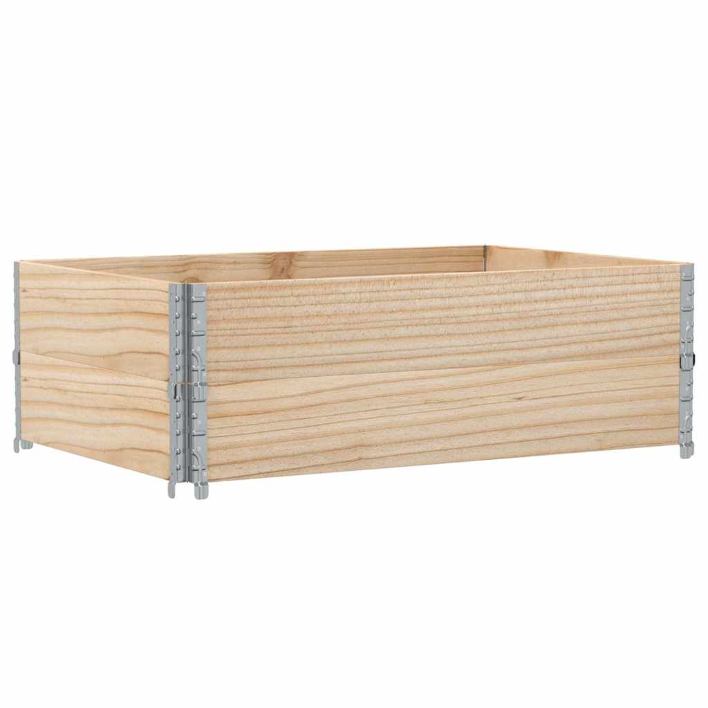 Pallet Collars 2 pcs 120x80 cm Solid Wood Pine