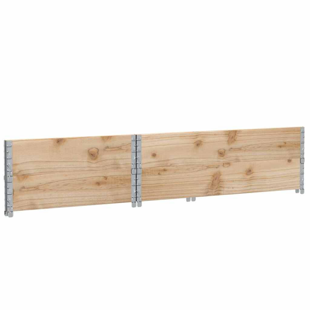 Pallet Collars 2 pcs 120x80 cm Solid Wood Pine