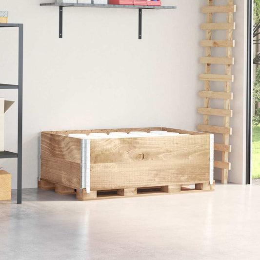 Pallet Collars 2 pcs 120x80 cm Solid Wood Pine
