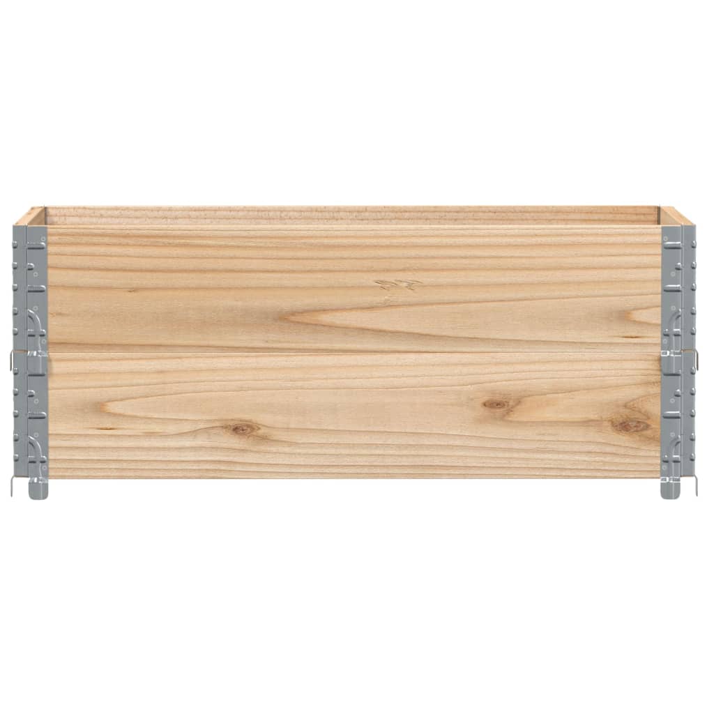 Pallet Collars 2 pcs 100x50 cm Solid Wood Pine