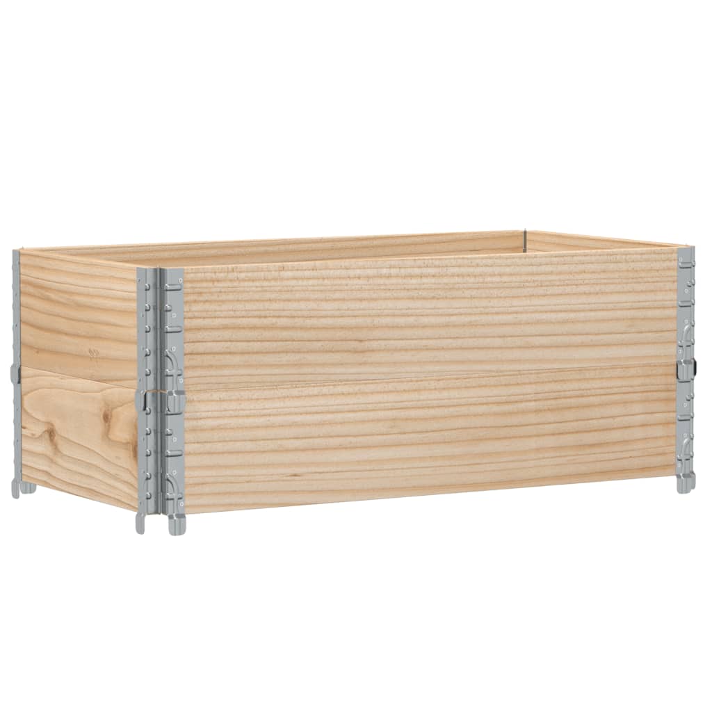 Pallet Collars 2 pcs 100x50 cm Solid Wood Pine