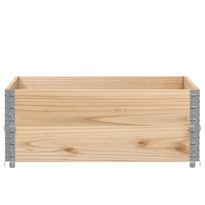 Pallet Collars 2 pcs 100x100 cm Solid Wood Pine