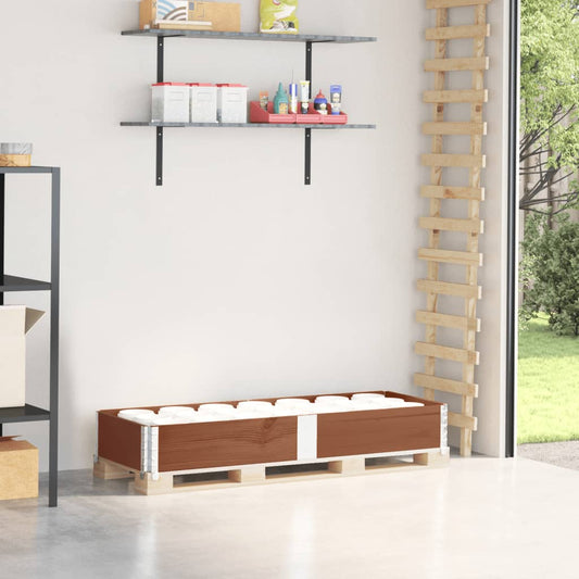 Pallet Collar Brown 150x50 cm Solid Wood Pine