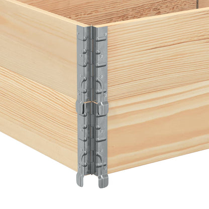 Pallet Collars 2 pcs 150x50 cm Solid Wood Pine