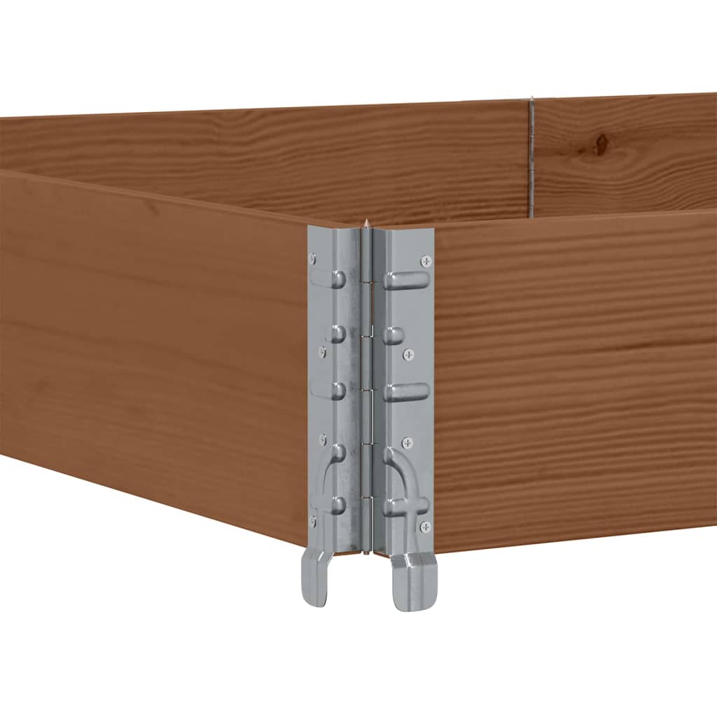 Pallet Collar Brown 150x100 cm Solid Wood Pine