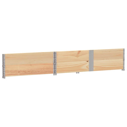 Pallet Collars 2 pcs 150x100 cm Solid Wood Pine