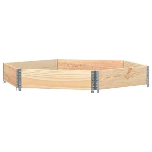 Raised Bed Hexagon 160x160 cm Solid Wood Pine