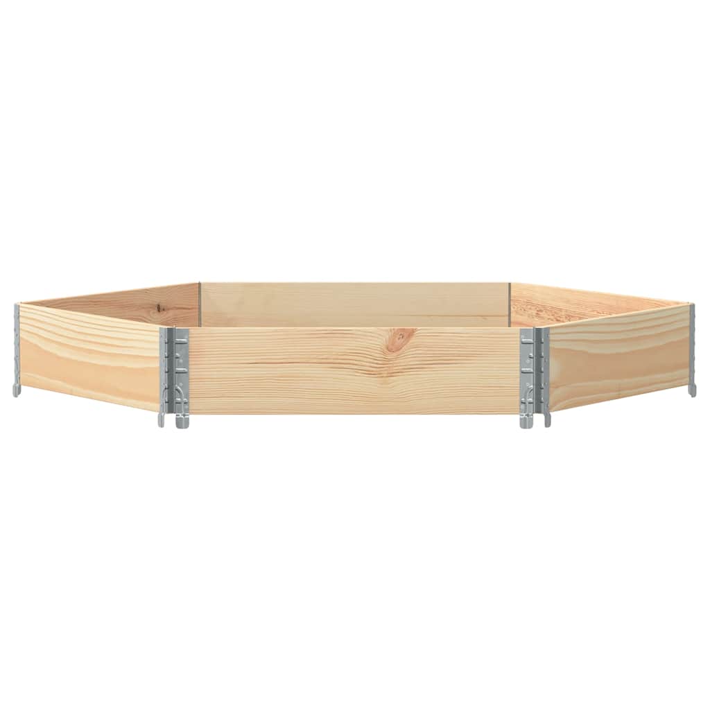 Raised Bed Hexagon 160x160 cm Solid Wood Pine