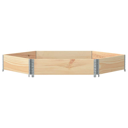 Raised Bed Hexagon 160x160 cm Solid Wood Pine