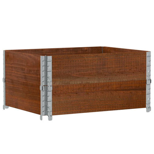 Garden Planter Brown 80x60 cm Solid Wood Pine