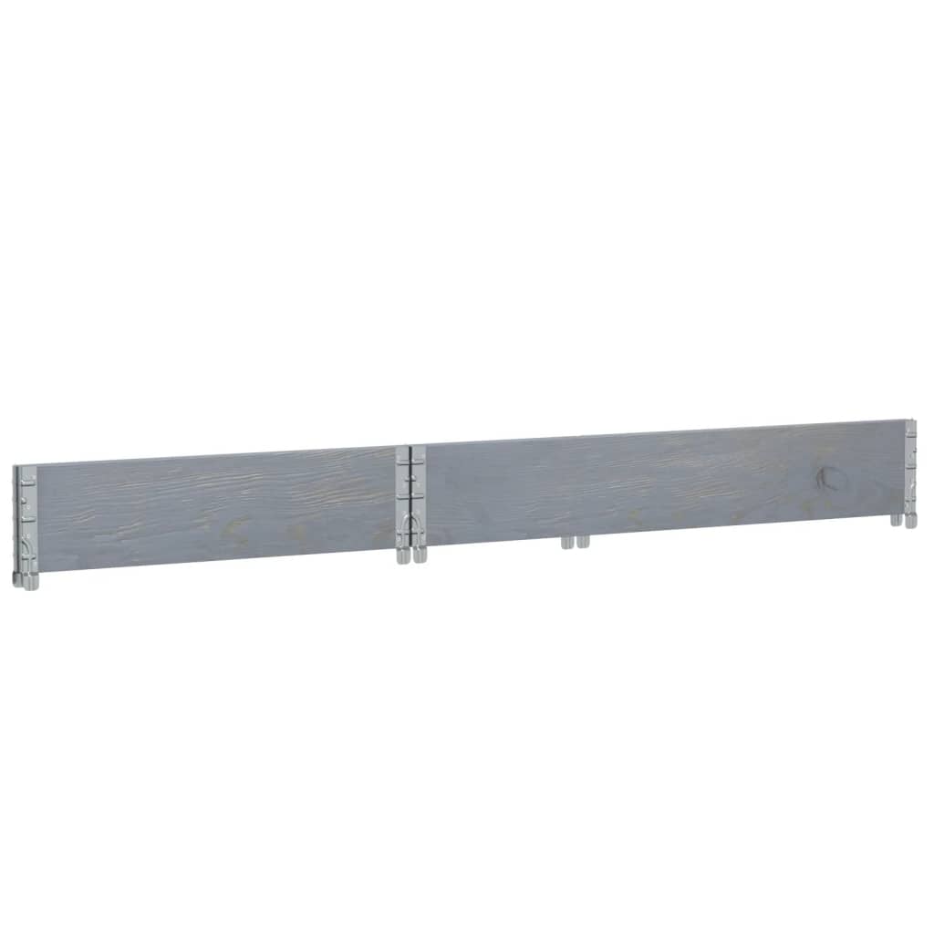 Garden Planter Grey 120x80 cm Solid Wood Pine