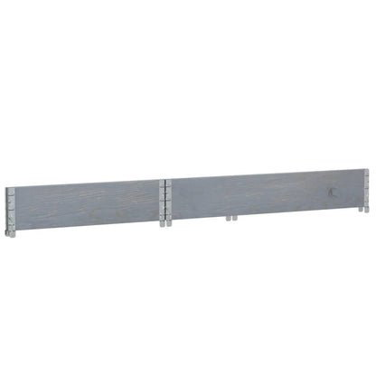 Garden Planter Grey 120x80 cm Solid Wood Pine