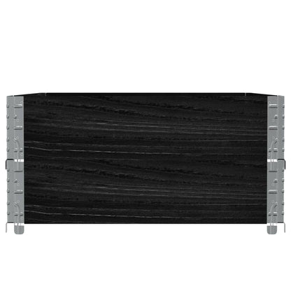 Garden Planter Black 120x80 cm Solid Wood Pine