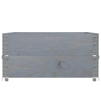 Garden Planter Grey 120x80 cm Solid Wood Pine