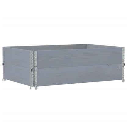 Garden Planter Grey 120x80 cm Solid Wood Pine