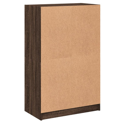 Highboard with Doors Brown Oak 68x37x109 cm Engineered Wood