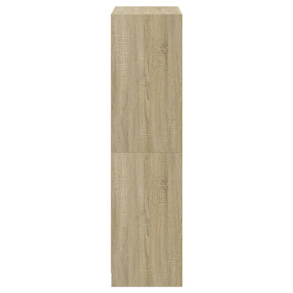 Highboard with Doors Sonoma Oak 68x37x142 cm Engineered Wood