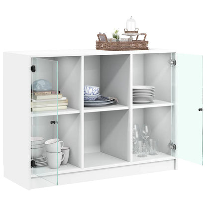 Sideboard White 102x37x75.5 cm Engineered Wood