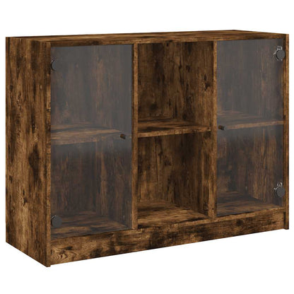 Sideboard Smoked Oak 102x37x75.5 cm Engineered Wood
