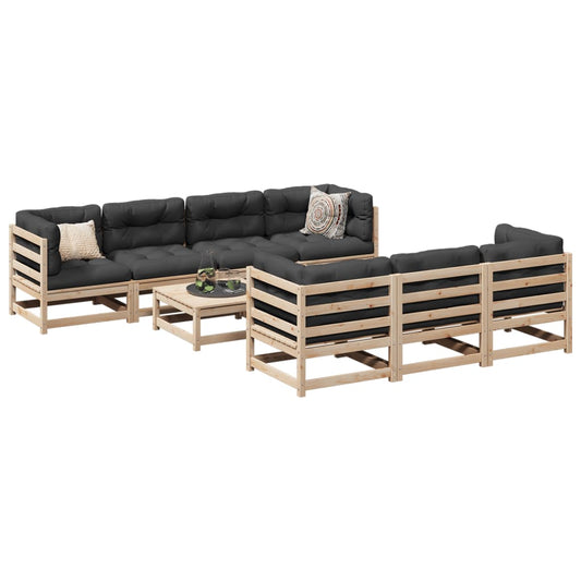 Garden Sofa Set | Natural wood | Solid pine wood | Large | Modular