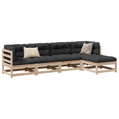 Garden Sofa Set | Natural wood | Solid pine wood | Medium | Modular