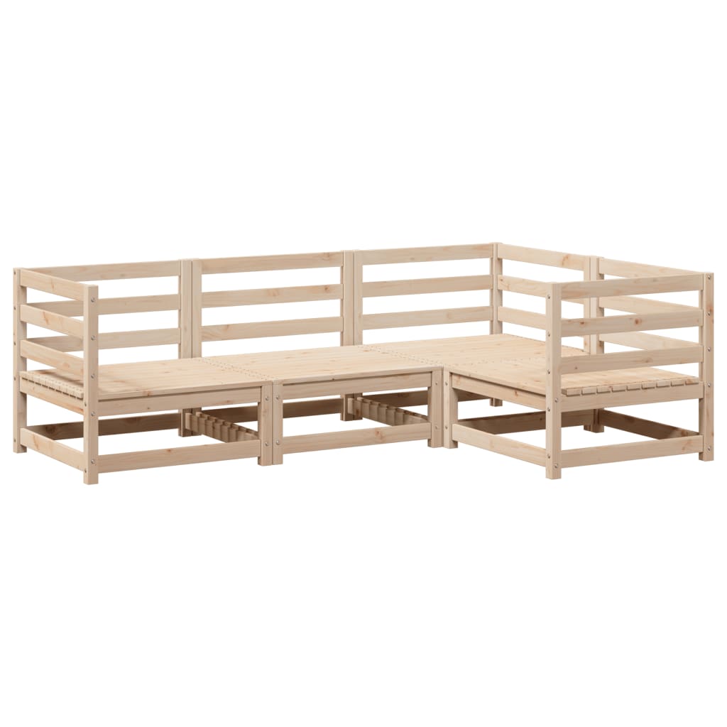 Garden Sofa Set | Natural Pine | Solid Pine Wood | Large | Modular