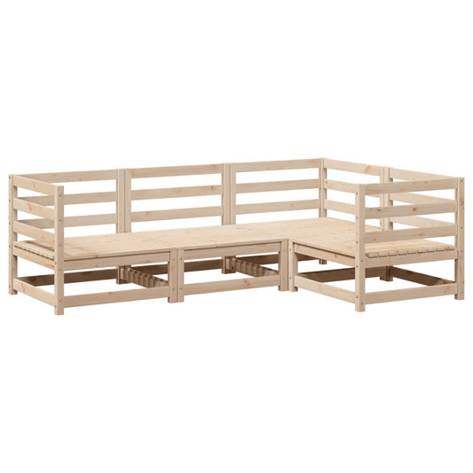 Garden Sofa Set | Natural Pine | Solid Pine Wood | Large | Modular
