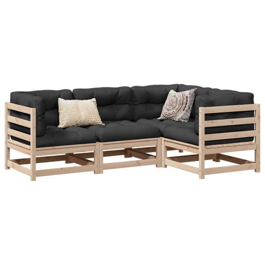 Garden Sofa Set | Natural Pine | Solid Pine Wood | Large | Modular