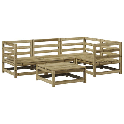 Garden Sofa Set | Natural Pine | Solid Pine Wood | 5 Piece | Modular
