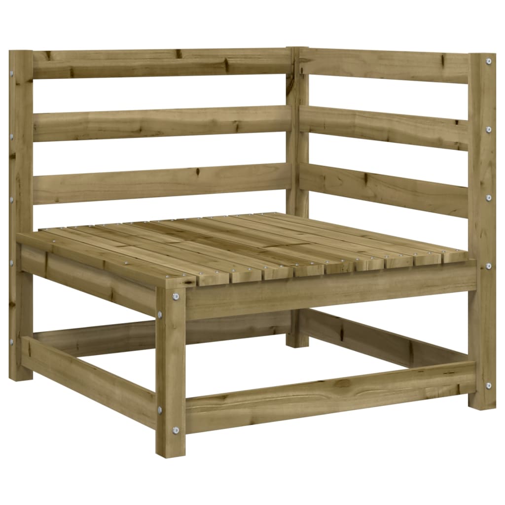 Garden Sofa Set | Natural Pine | Solid Pine Wood | 5 Piece | Modular