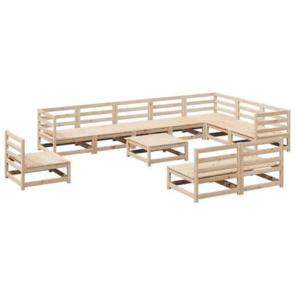 Garden Sofa Set | Natural Wood | Solid Pine Wood | Large | Modular