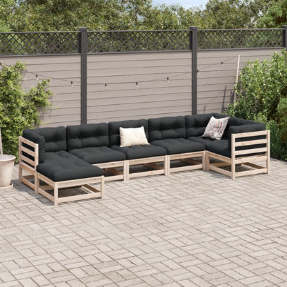 Garden Sofa Set | Natural Wood | Solid Pine Wood | Large | Modular