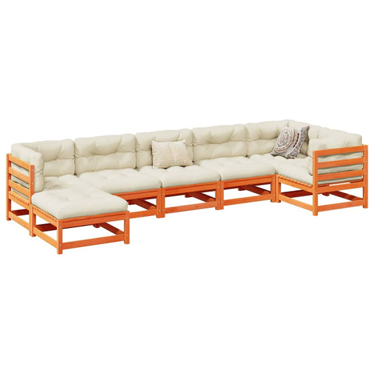 Garden Sofa Set | Wax Brown | Solid pine wood | Large | Foldable