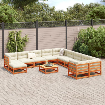 Garden Sofa Set | Wax Brown | Solid Pine Wood | Large | Modular