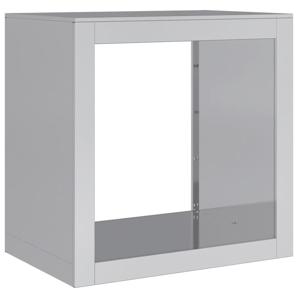 Firewood Rack 60x40x60 cm Galvanised Steel