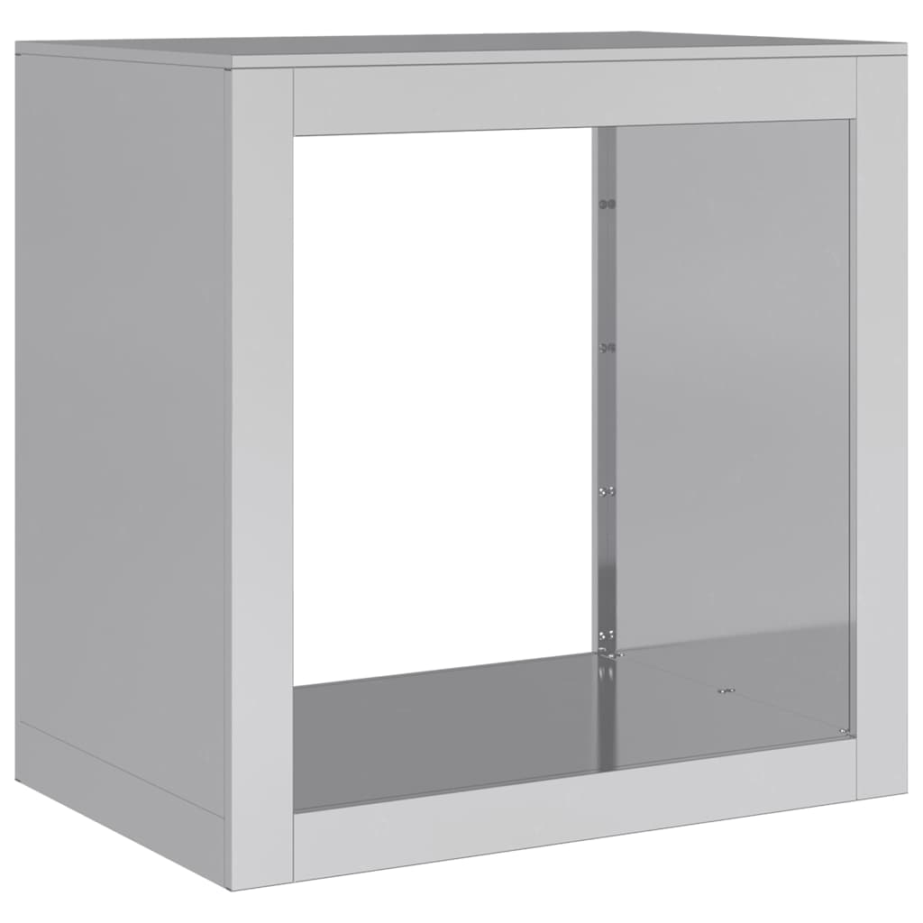 Firewood Rack 60x40x60 cm Galvanised Steel