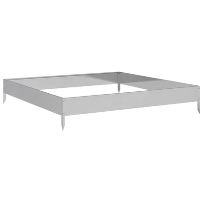 Garden Raised Bed 100x100x18.5 cm Galvanised Steel