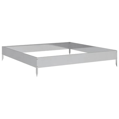 Garden Raised Bed 100x100x18.5 cm Galvanised Steel