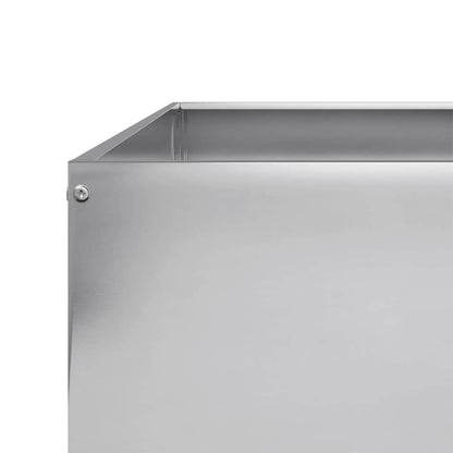 Garden Raised Bed 100x100x18.5 cm Galvanised Steel
