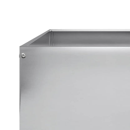 Garden Raised Bed 100x100x18.5 cm Galvanised Steel