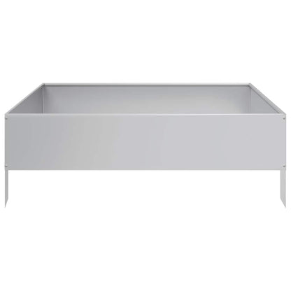 Garden Raised Bed 100x100x33.5 cm Galvanised Steel