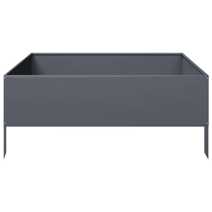 Garden Raised Bed Anthracite 100x100x41 cm Steel